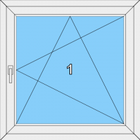002 Fenster einflügelig, dreh- und kippbar