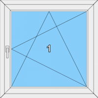 002 Fenster einflügelig, dreh- und kippbar